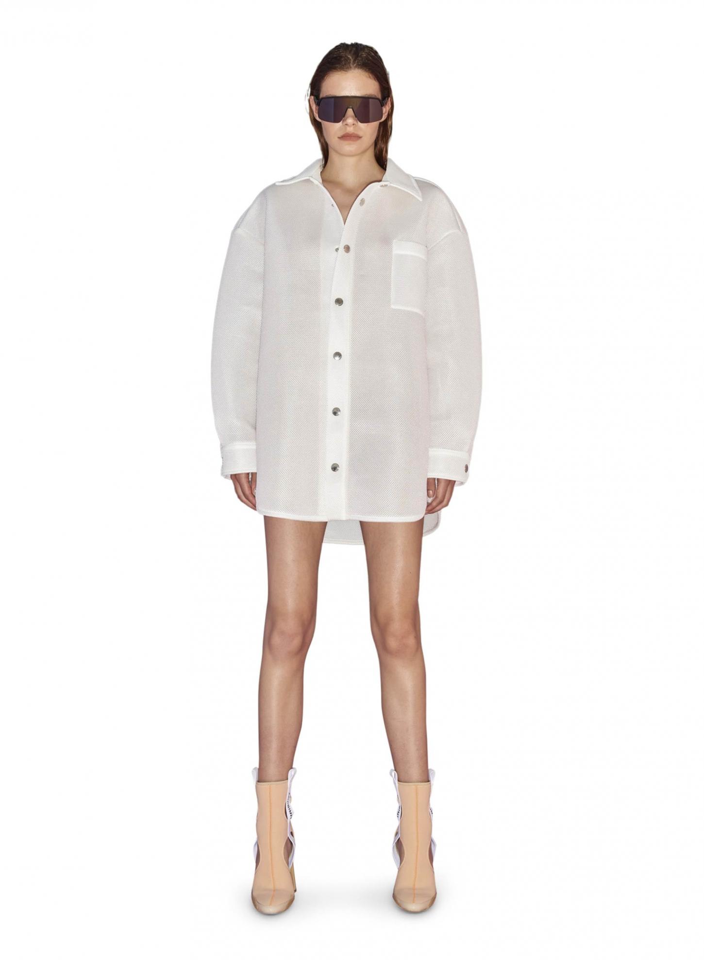 OVERSIZE BOYFRIEND SHIRT Off White | KHRISJOY Womens Jackets & Overshirts